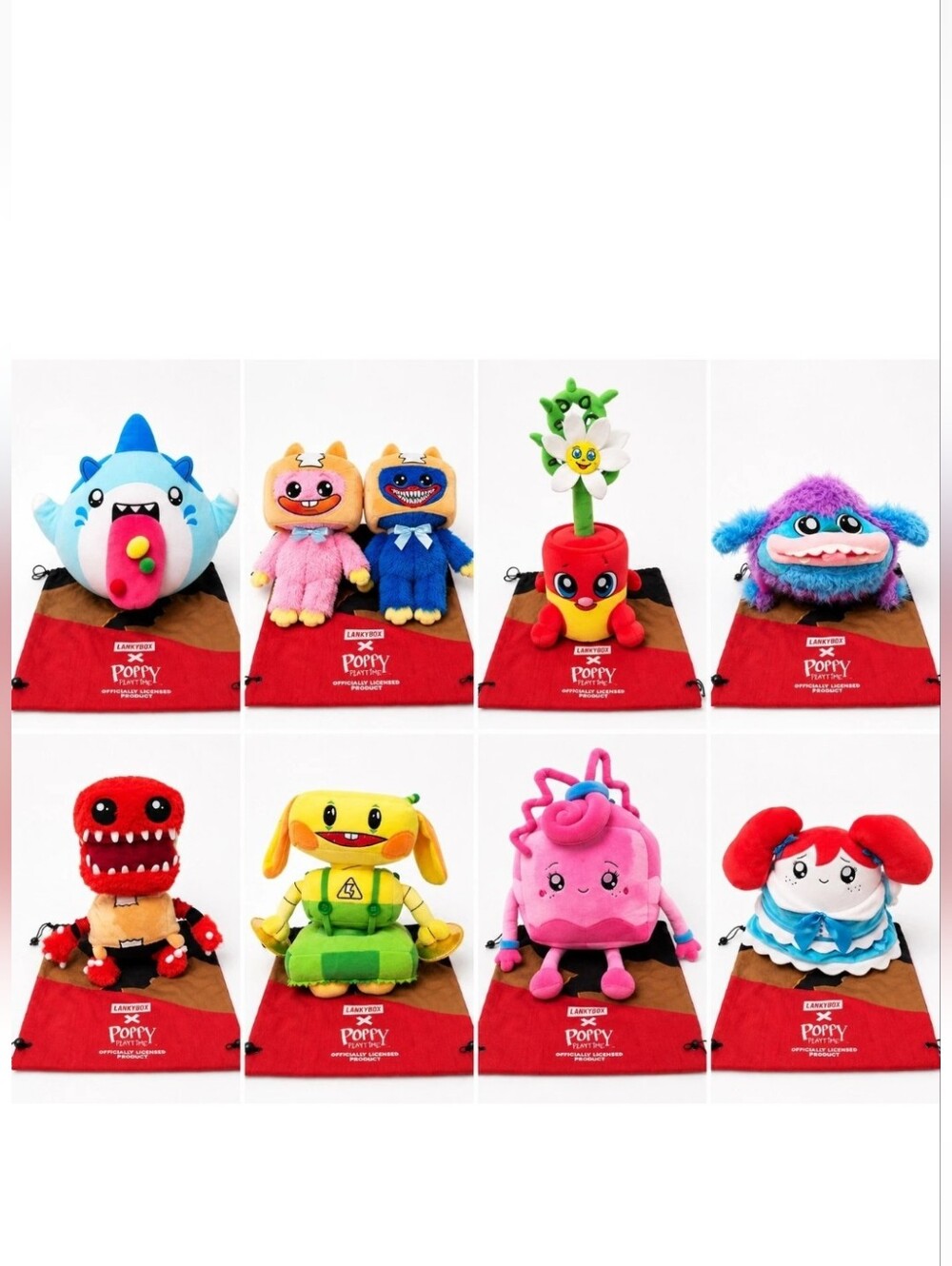 Complete LankyBox x Poppy Playtime Plush Set 9 PC w/ Exclusive Boxy Boo